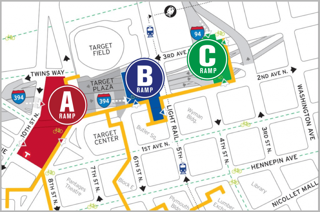 Target Center Parking - Minnesota Timberwolves Parking