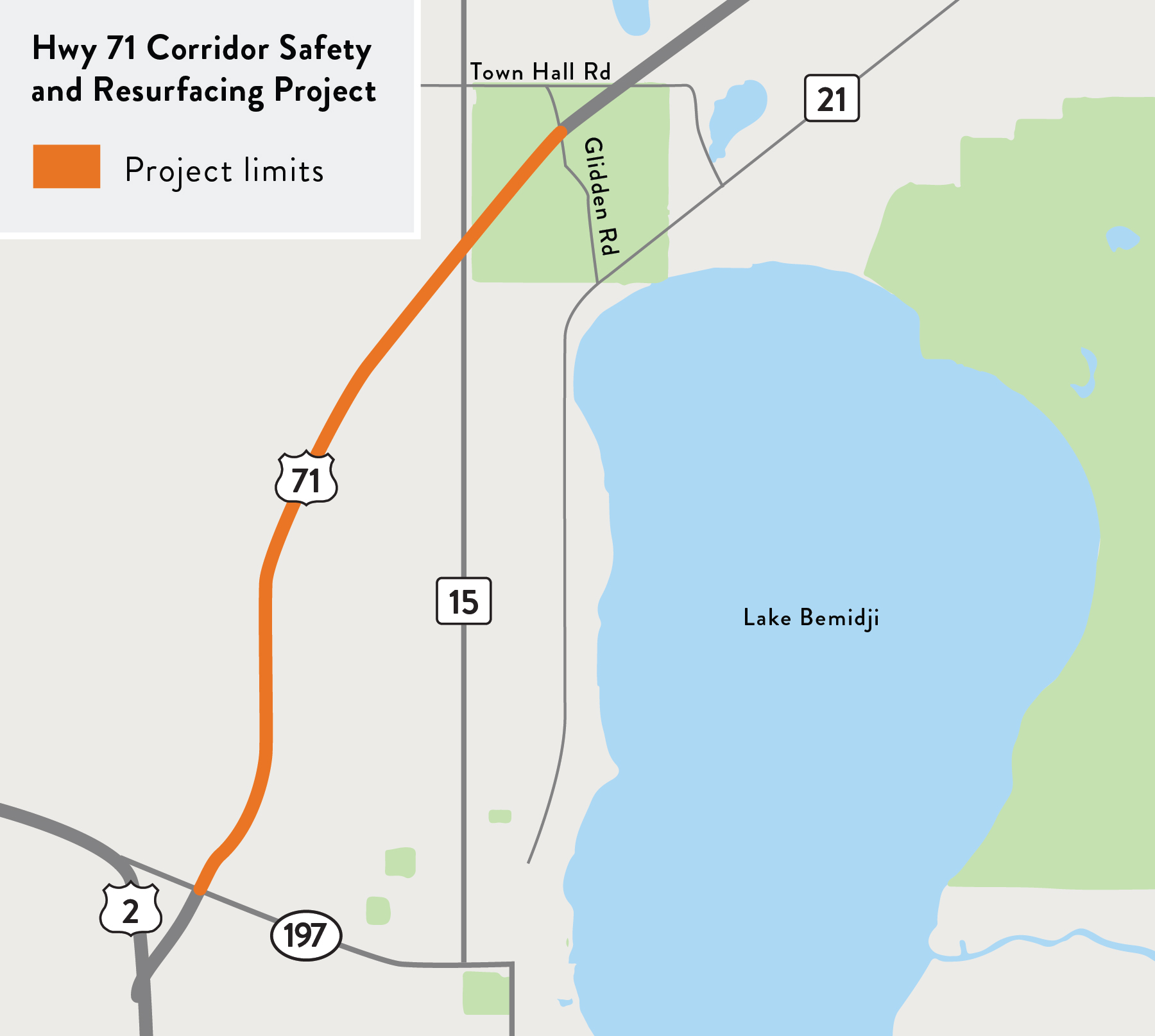 Hwy 71 in Bemidji