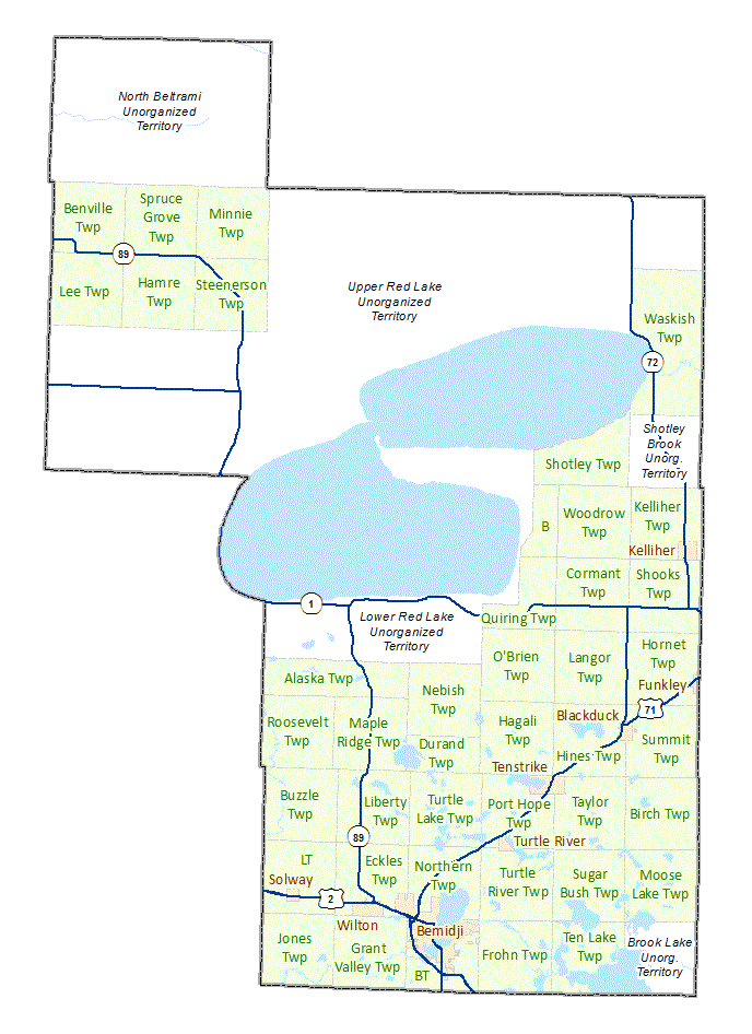 Beltrami County Maps