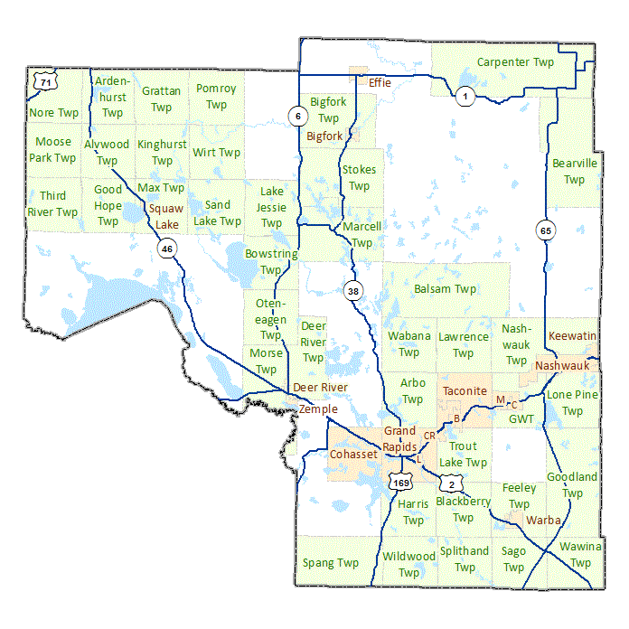 Itasca County Maps