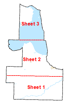 Lake of the Woods County image map with link to county map