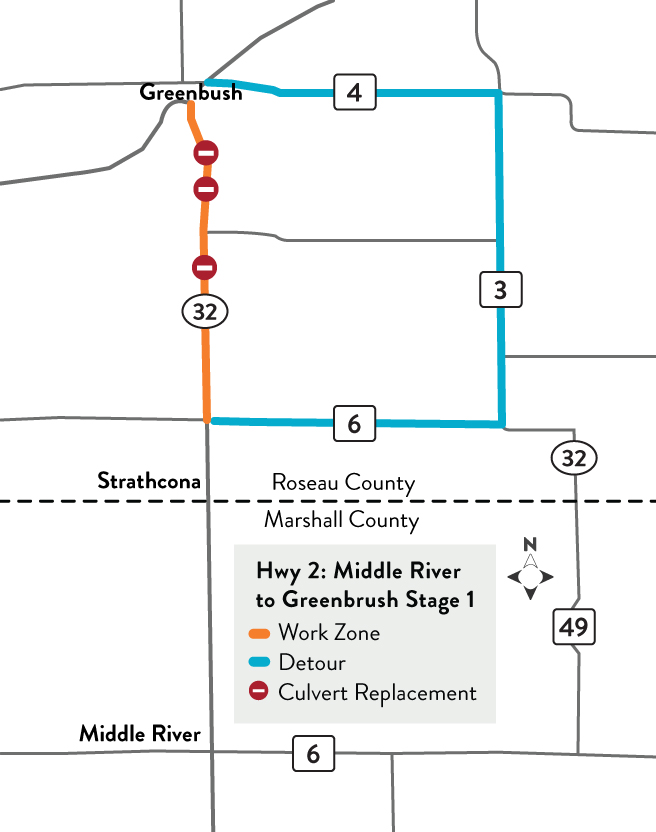 Highway 32 Stage 1 Map
