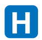 Hospital sign icon - links to map routes