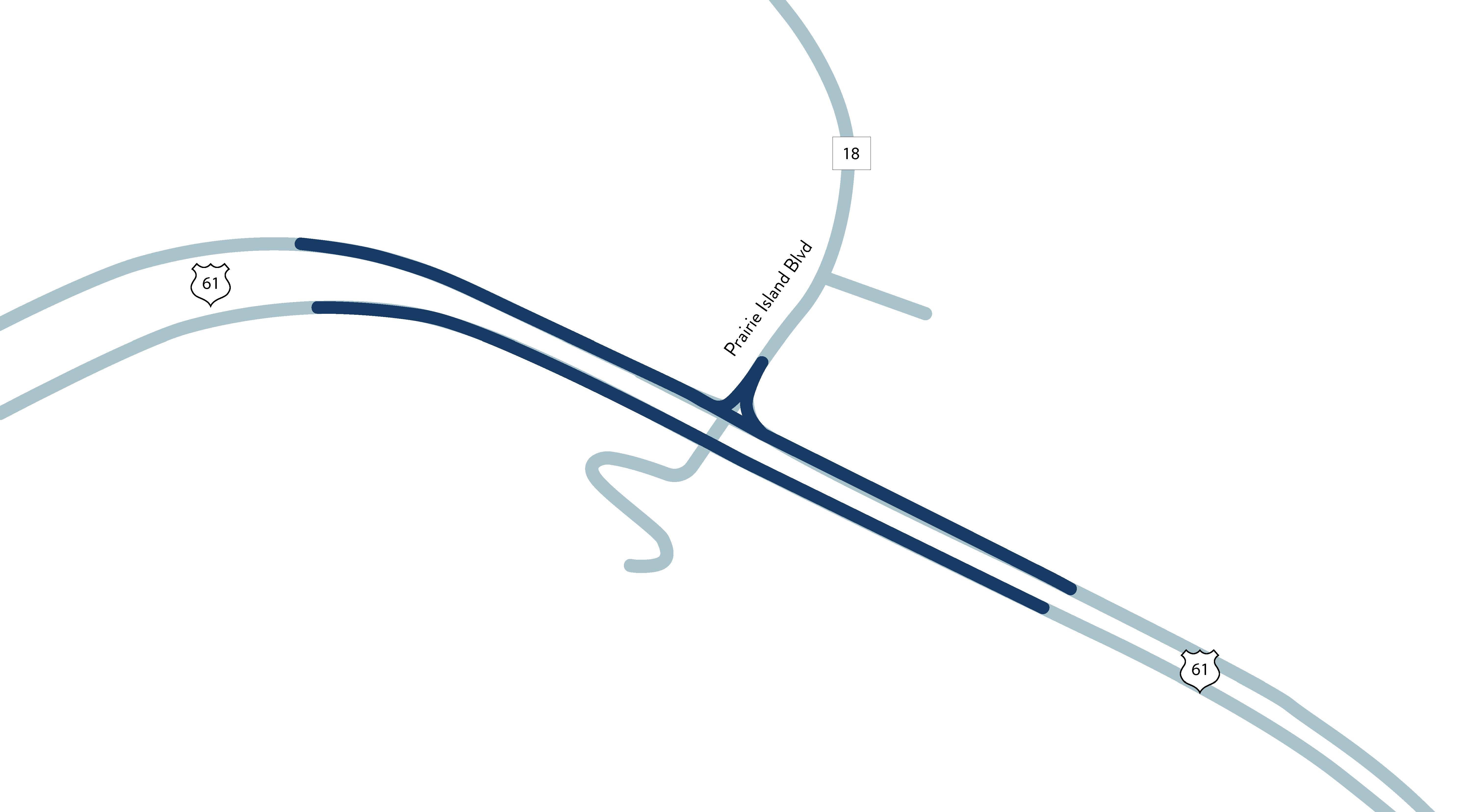 Hwy 61 / County Road 18 Project Map