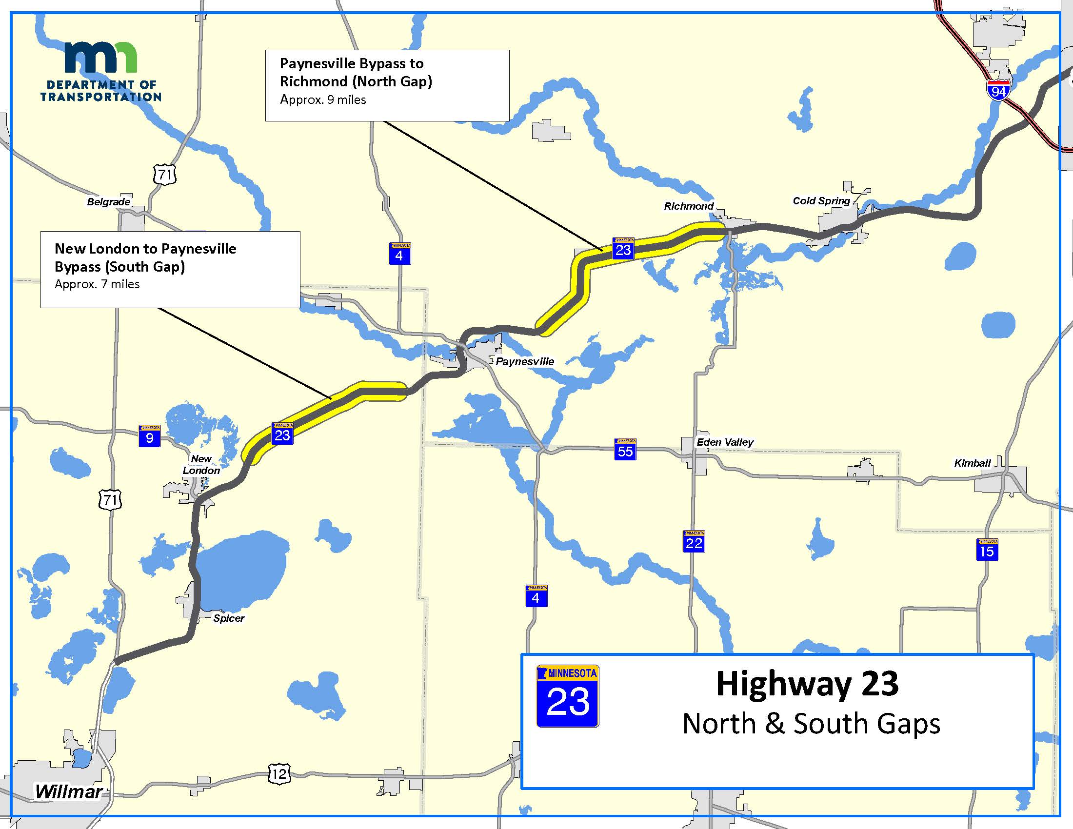 Hwy 23 Gap-New London to Paynesville - MnDOT