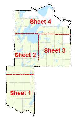 Cass County Township Map Cass County Maps