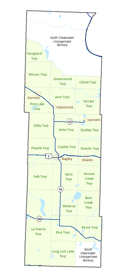 Clearwater County Maps