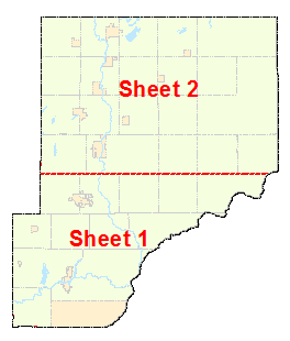 Pine County Township Map Pine County Maps