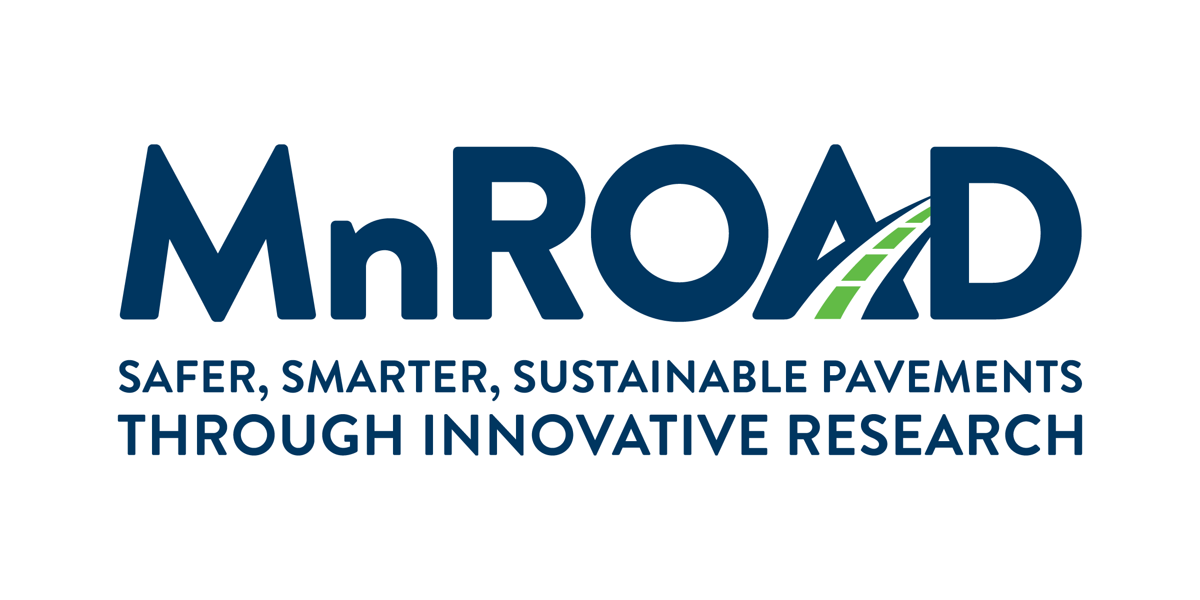 MnROAD Logo with tagline "Safer, smarter, sustainable pavements through innovative research"